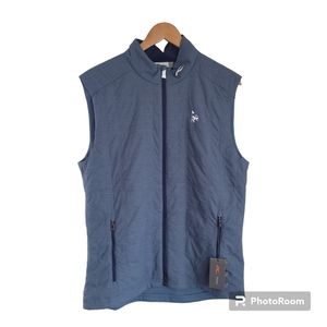 NWT KJUS Men's Rowan Insulated Golf Vest Size XL in Steel Blue